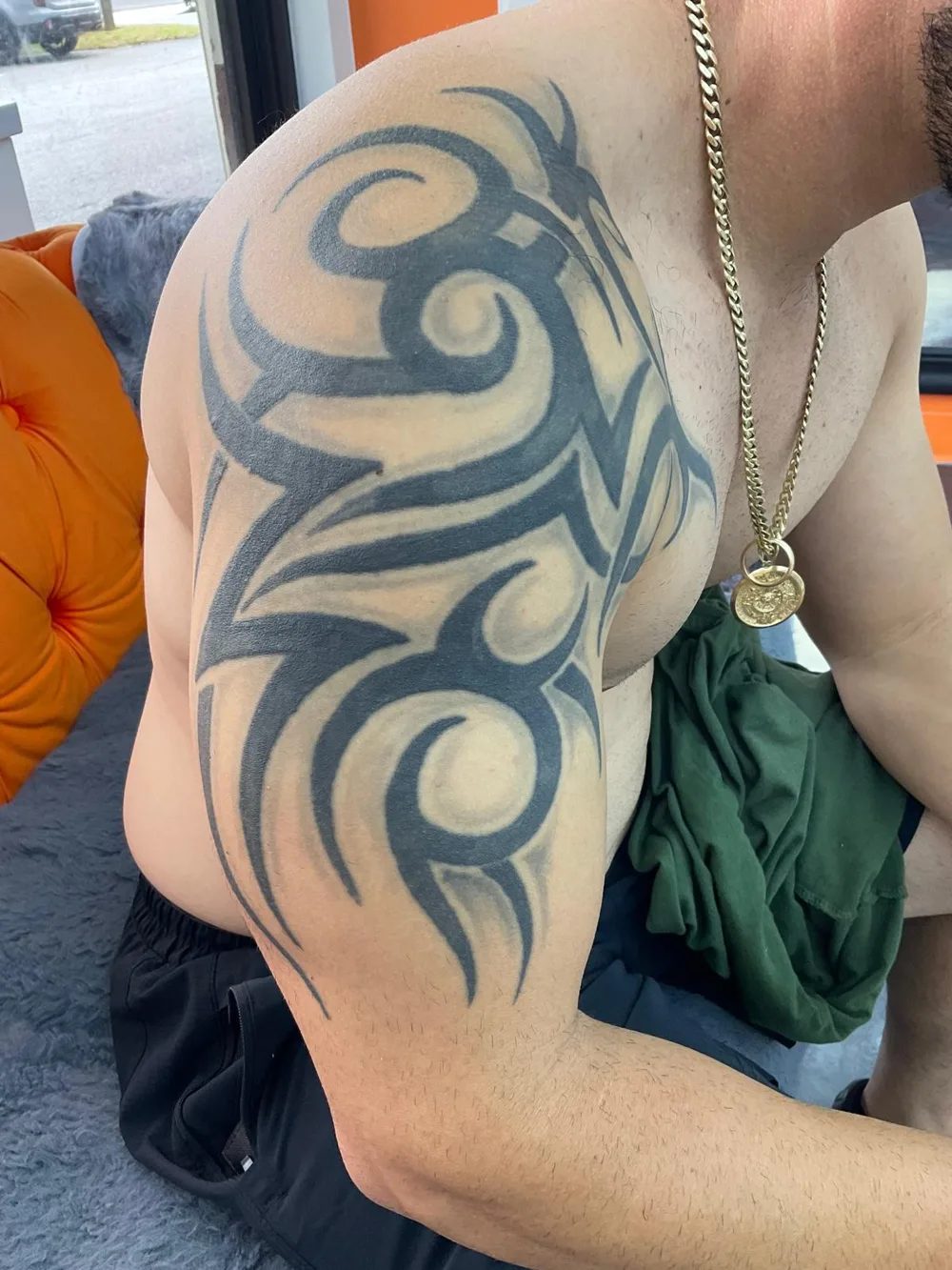 Old tattoo before the cover-up