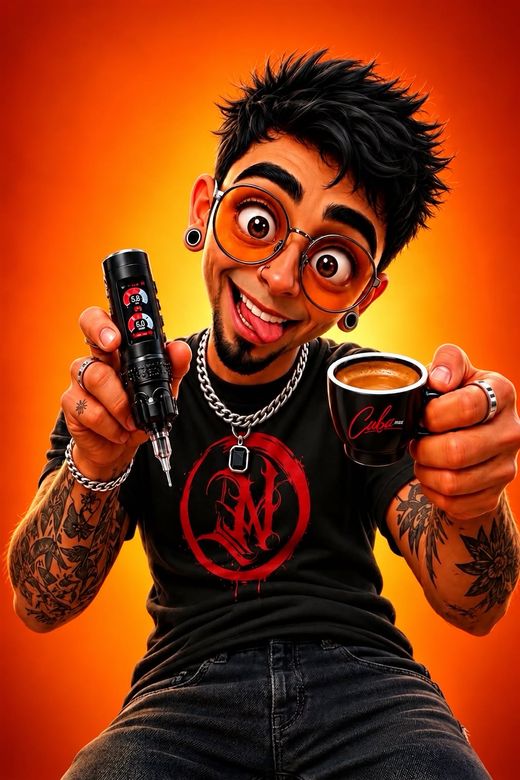 Portrait of Nowel Avila, artist at Nemo Tattoo Studio