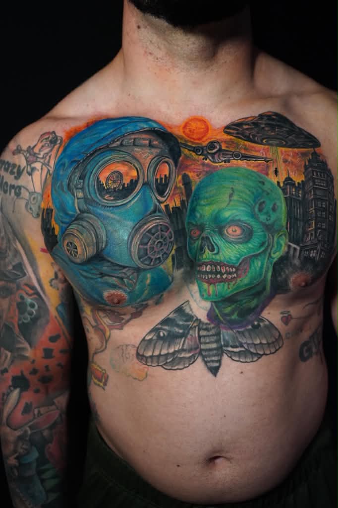 Nuclear Fallout — color tattoo by Nemo Tattoo Studio